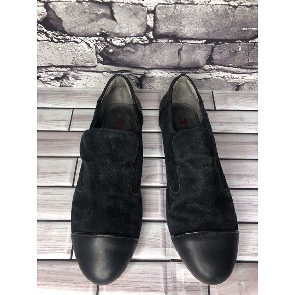 Tsubo Black Suede Leather Cap Toe Casual Loafers Flats Shoes Women’s 6M US/37EU - Picture 5 of 16